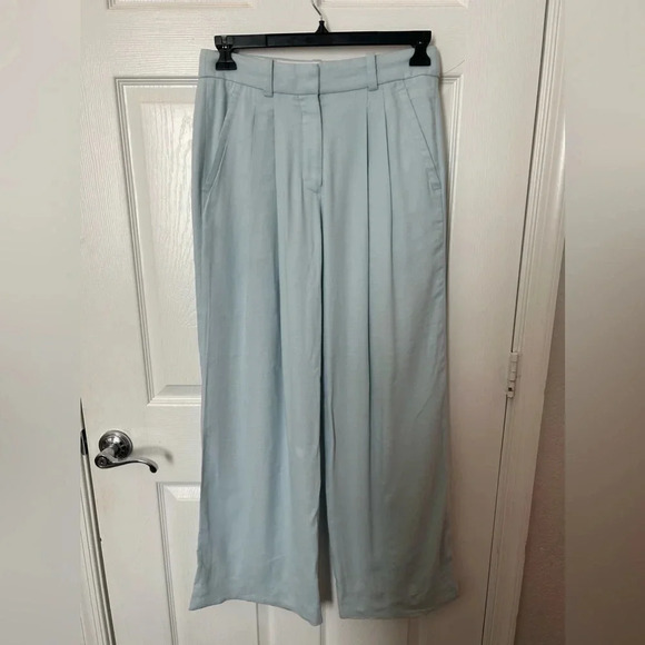 A.L.C  wide walker pants turquoise size 2 - Picture 4 of 8